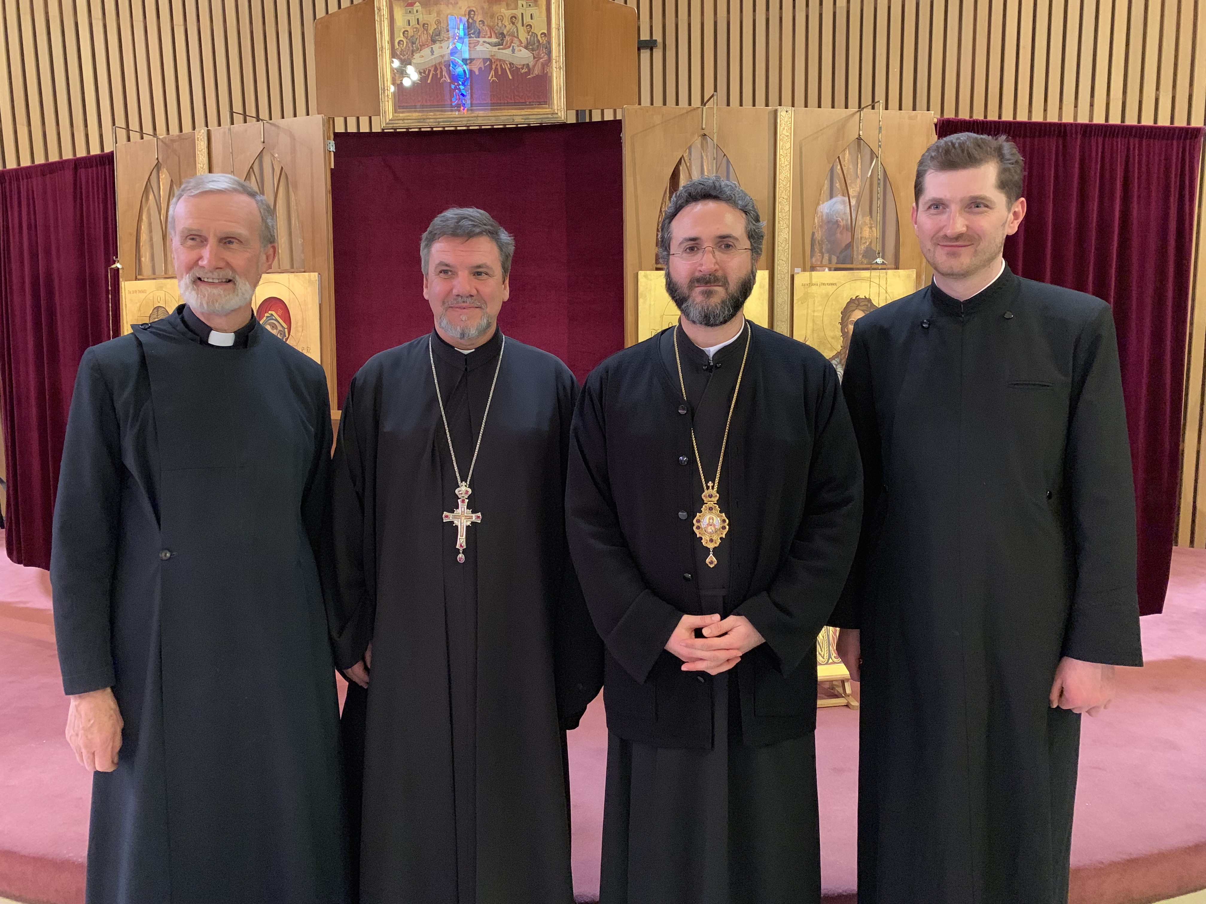 Metropolitan Basilios with supporting clergy at Exploring Orthodoxy 2019