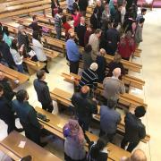 Congregation at worship