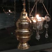 The censer being prepared for use