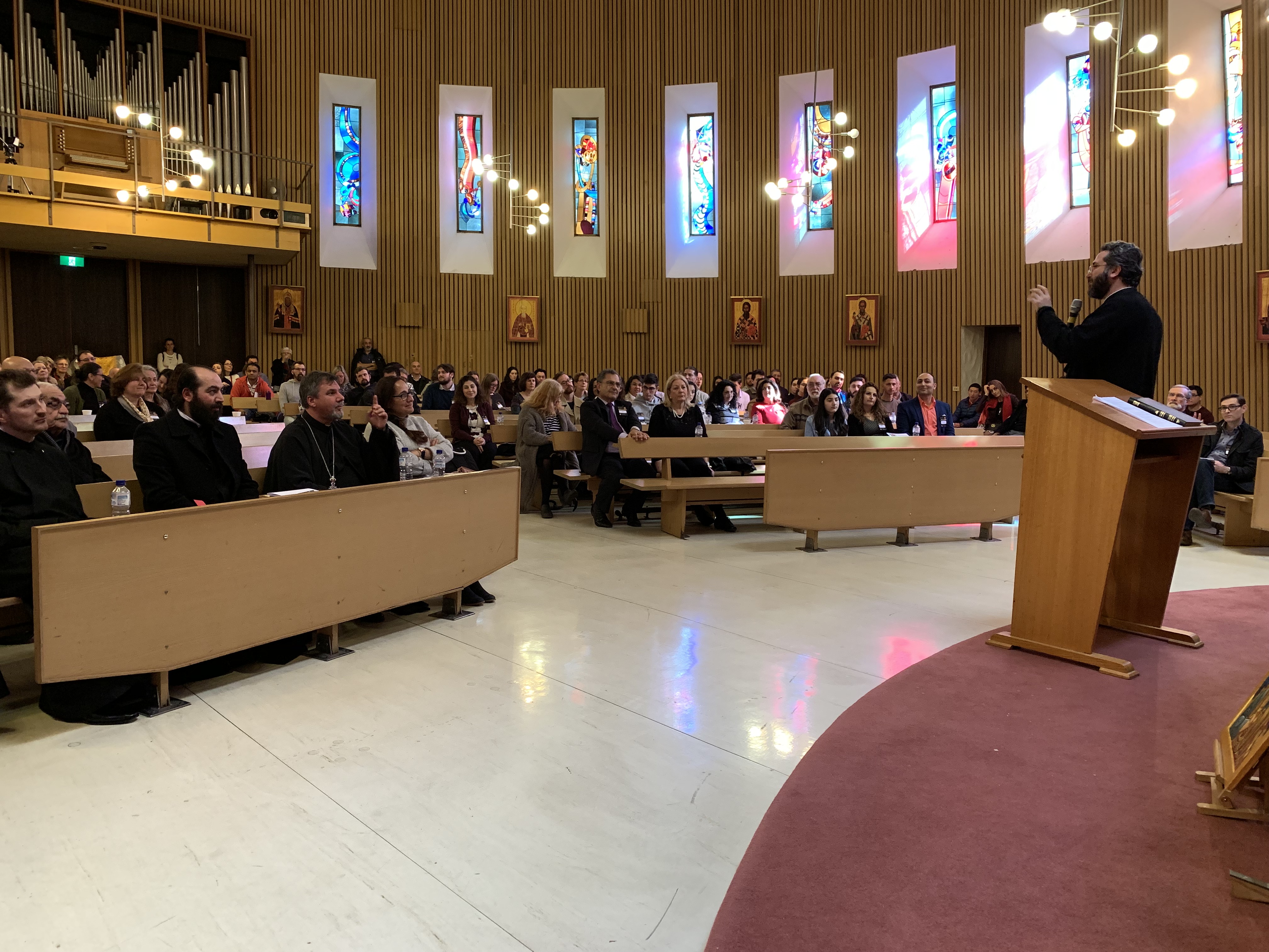 His Eminence, Metropolitan Basilios, delivers the keynote presentation at Exploring Orthodoxy 2019