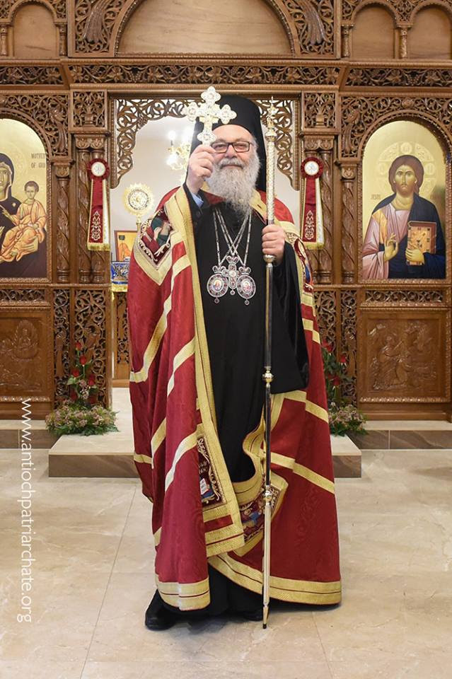 Patriarch John X at St. Paul's Orthodox Church, Dandenong, on 20 December 2017